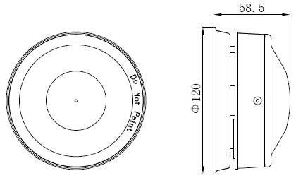 GSTI-9402火灾声警报器外形尺寸示意图